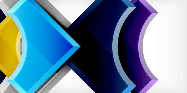 Diseño geométrico círculos y triángulos de fondo abstractos