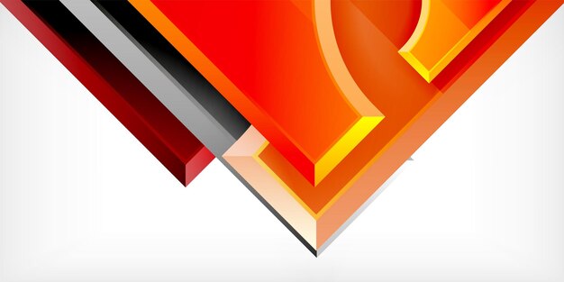 Diseño geométrico círculos y triángulos de fondo abstractos