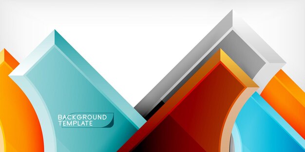 Diseño geométrico círculos y triángulos de fondo abstractos