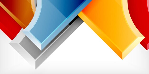 Diseño geométrico círculos y triángulos de fondo abstractos