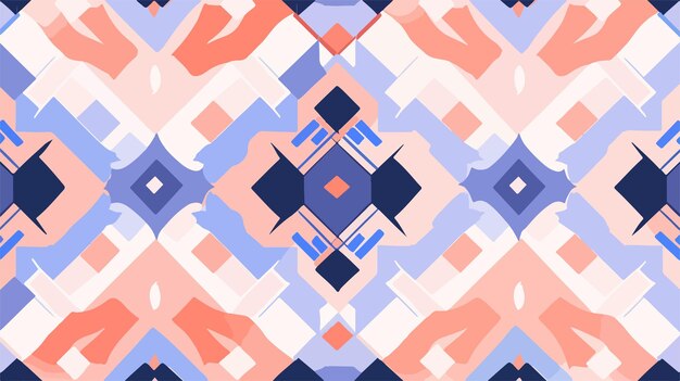 un diseño geométrico colorido por persona