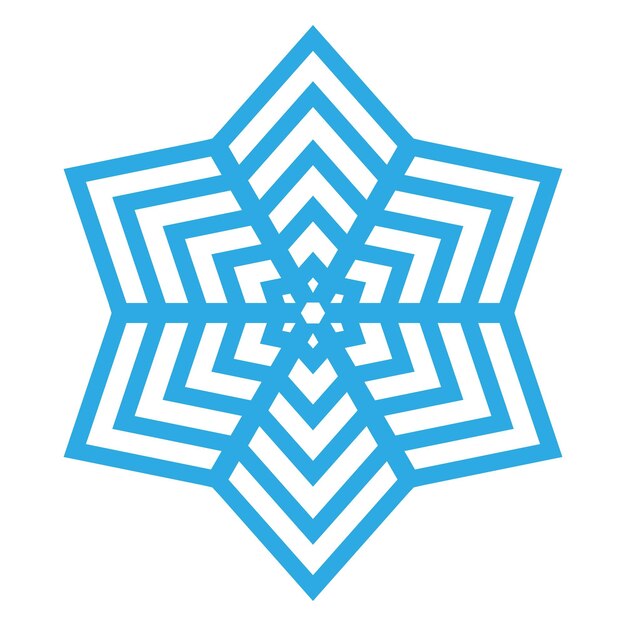 diseño geométrico de copos de nieve