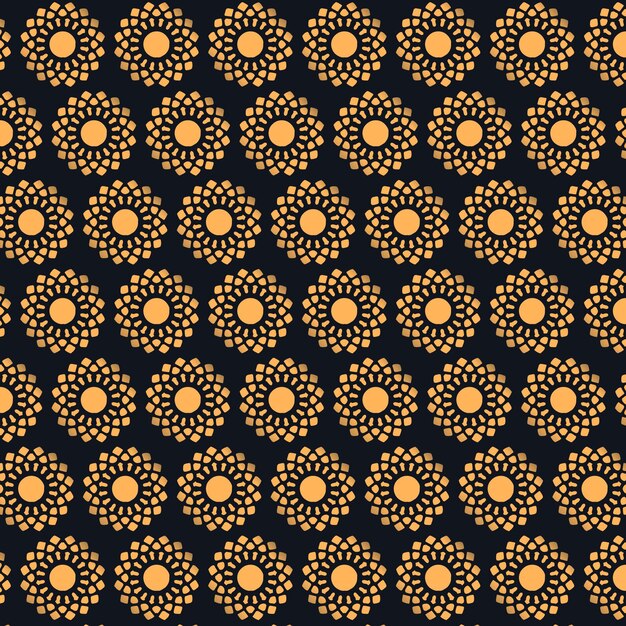 Diseño geométrico dorado de patrón