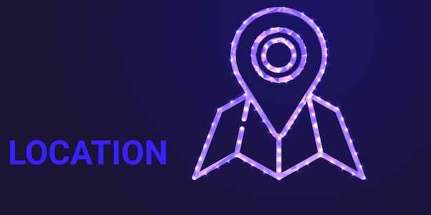 Diseño geométrico estilizado de ubicación Low Poly con elementos de mapas 3D para juegos, apps y visualizaciones