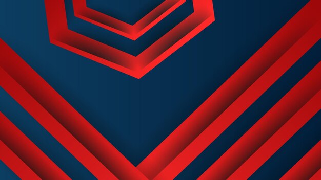 Diseño geométrico de fondo con color rojo y negro