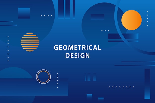 Vector diseño geométrico con fondo degradado genial