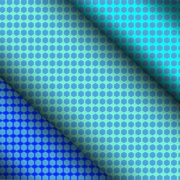 Diseño geométrico hexagonal de Pettern con colores atractivos