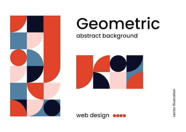 diseño geométrico minimalista perfecto para presentación de negocios presentación de marca diseño web