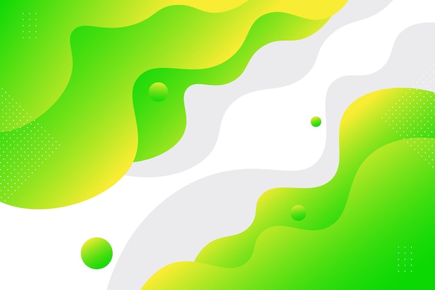 Diseño geométrico de pancartas comerciales con fondo verde Diseño creativo de pancartas con forma de onda