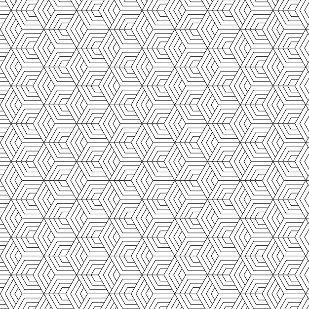 Diseño geométrico retro sin costuras con patrones abstractos modernos y textura vintage