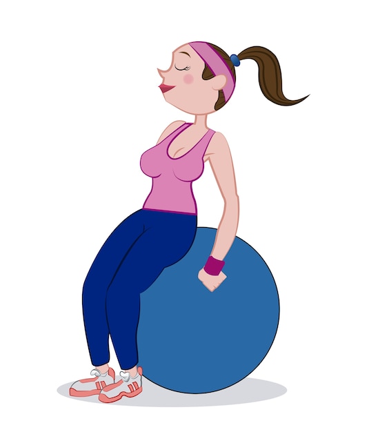 Diseño de gimnasio sobre fondo blanco ilustración vectorial