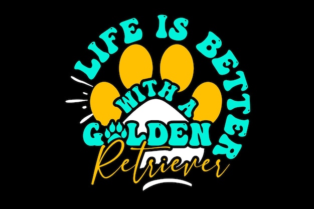 diseño de golden retriever svg