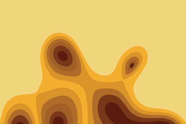 Diseño de grabado de papel inspirado en mapas topográficos con capas marrones ideales para texturas decorativas suaves