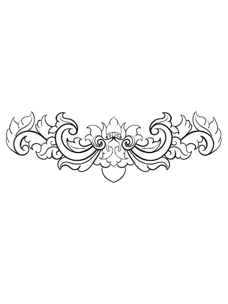 diseño de grabado simple vectorial
