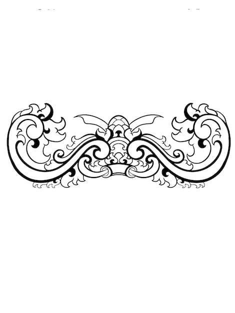 diseño de grabado simple vectorial