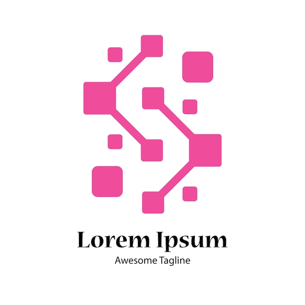 Diseño de gradiente colorido de la letra S del logotipo