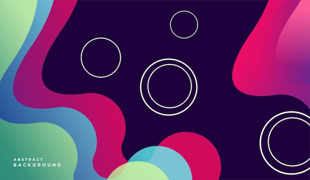 Diseño de gradiente de fondo de onda de colores