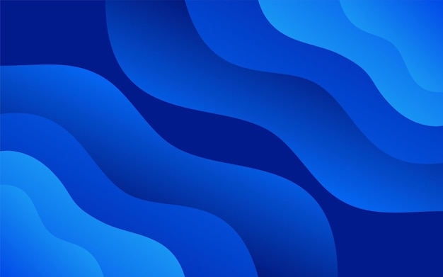 diseño de gradiente de fondo ondulado azul