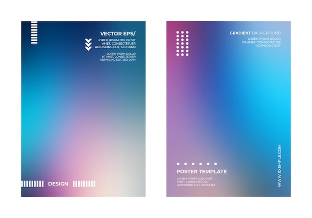 Diseño gráfico abstracto con elementos de gradiente dinámico
