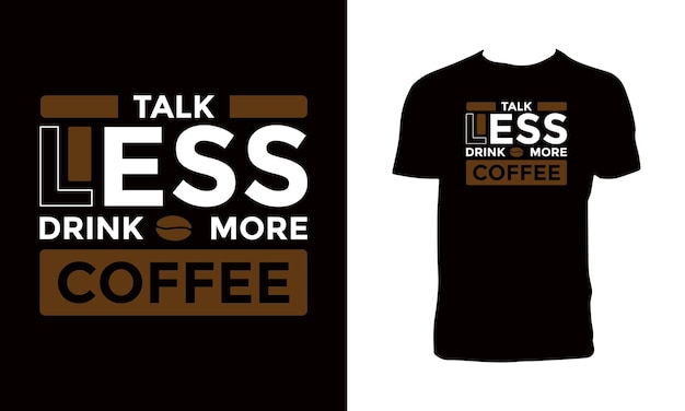 Diseño gráfico de camiseta de café