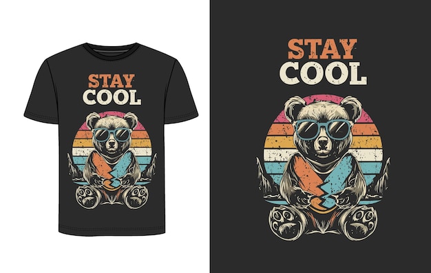 Diseño gráfico de camisetas Seguir siendo un eslogan genial