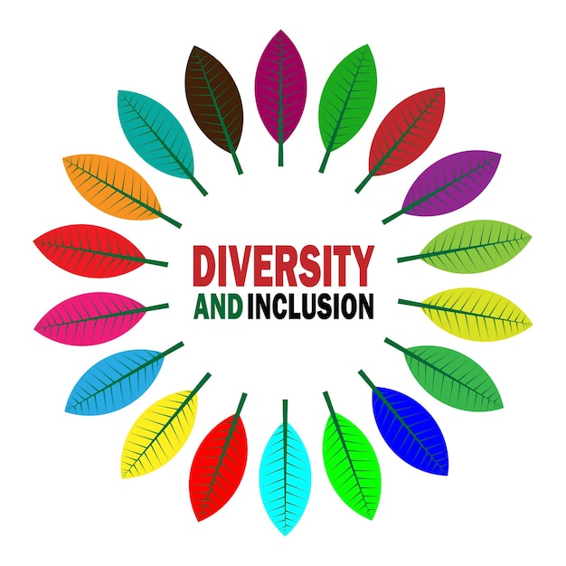 Diseño gráfico de diversidad e inclusión.