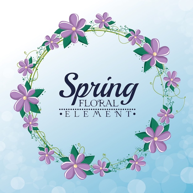 Diseño Gráfico Floral Primavera