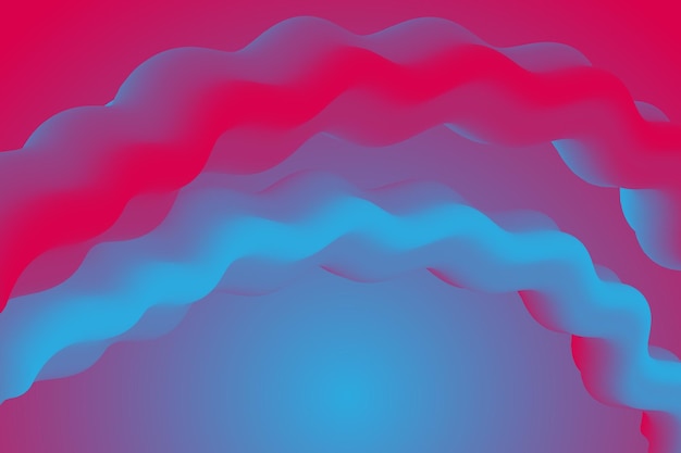 Diseño gráfico de fondo de banner de vector de formas suaves de plástico que fluyen