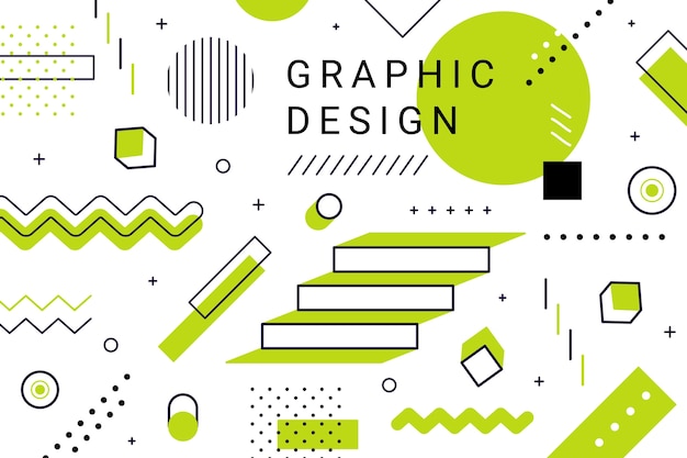 Vector diseño gráfico fondo geométrico