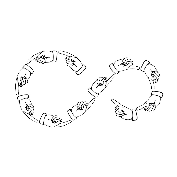 Vector diseño gráfico infinito