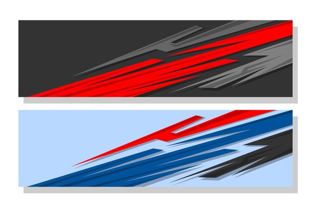 diseño gráfico de librea de automóviles de carreras de rayas diseño gráfico con combinación de colores negros