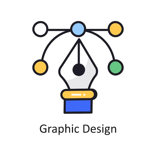 Diseño gráfico lleno de dibujos de contorno Ilustración de diseño Símbolo en fondo blanco Archivo EPS 10