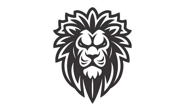 diseño gráfico del logotipo del icono vectorial del león