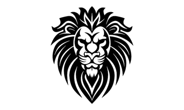 diseño gráfico del logotipo del icono vectorial del león