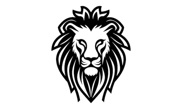 diseño gráfico del logotipo del icono vectorial del león