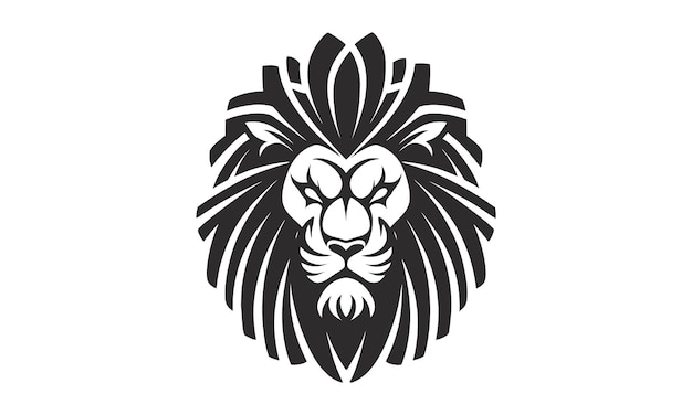 diseño gráfico del logotipo del icono vectorial del león