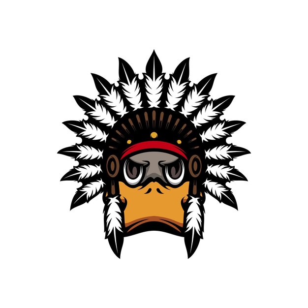 El diseño gráfico del logotipo del pato