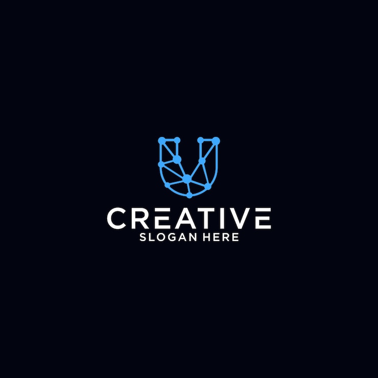 Vector el diseño gráfico del logotipo de la tecnología u para otros usos es perfecto.