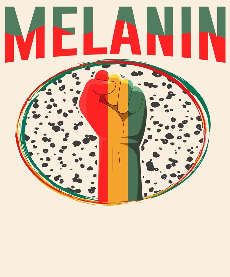 Vector diseño gráfico de melanin