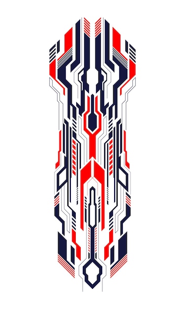 Diseño gráfico de rayas abstractas cyberpunk futuristas