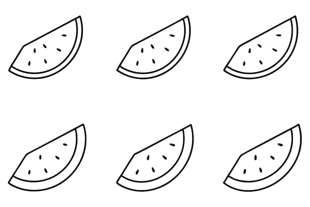 Diseño gráfico de rebanadas de sandía