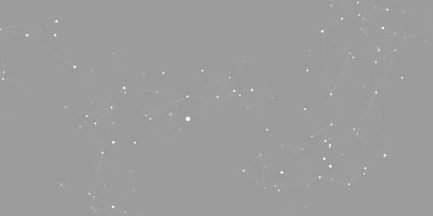 Diseño gráfico de la red de Internet Perspectiva de la red Fondo poligonal Ilustración vectorial