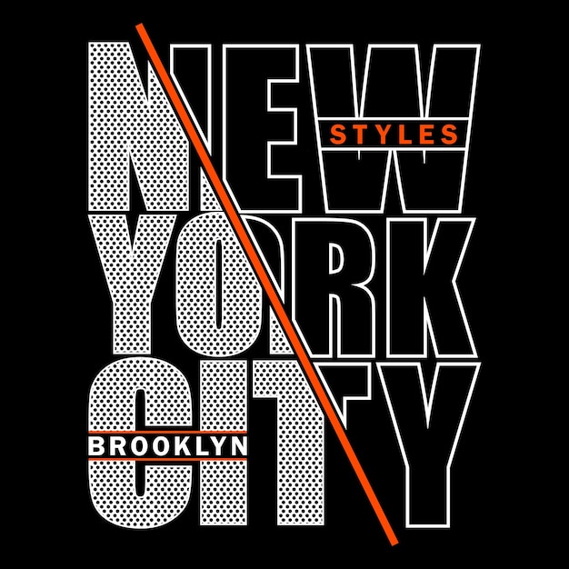 diseño gráfico de tipografía de camiseta de nueva york para arte de ilustración vectorial de camiseta impresa