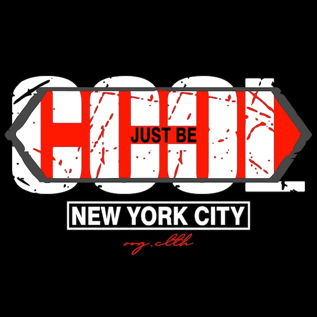 Vector diseño gráfico de la tipografía del eslogan urbano de brooklyn nueva york para la ilustración del vector de la camiseta impresa