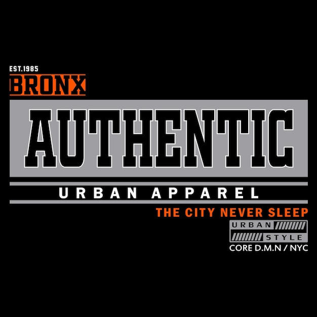diseño gráfico de la tipografía del eslogan urbano de nueva york brooklyn para la ilustración del vector de la camiseta impresa