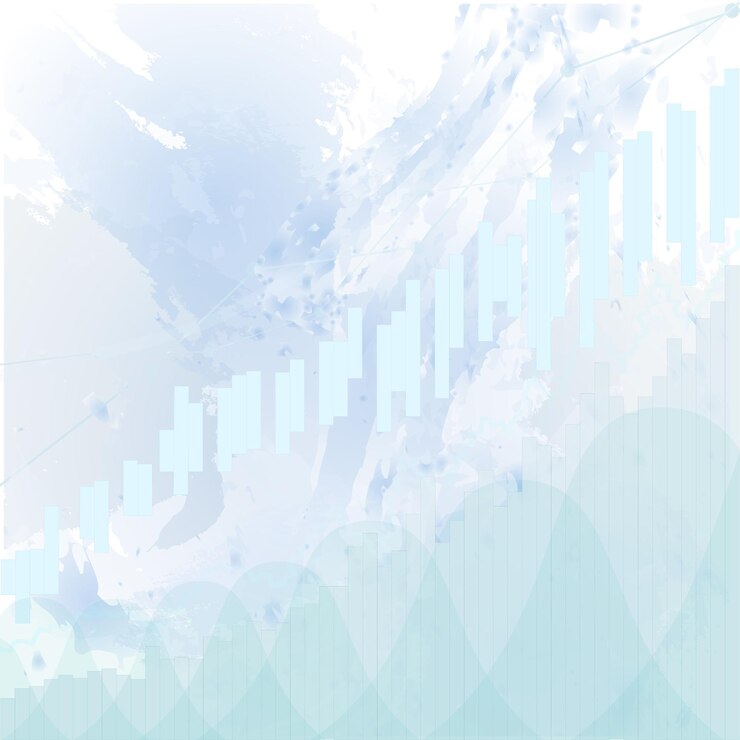 Vector diseño gráfico de vector de tendencia de gráfico de velas de comercio de inversión bursátil