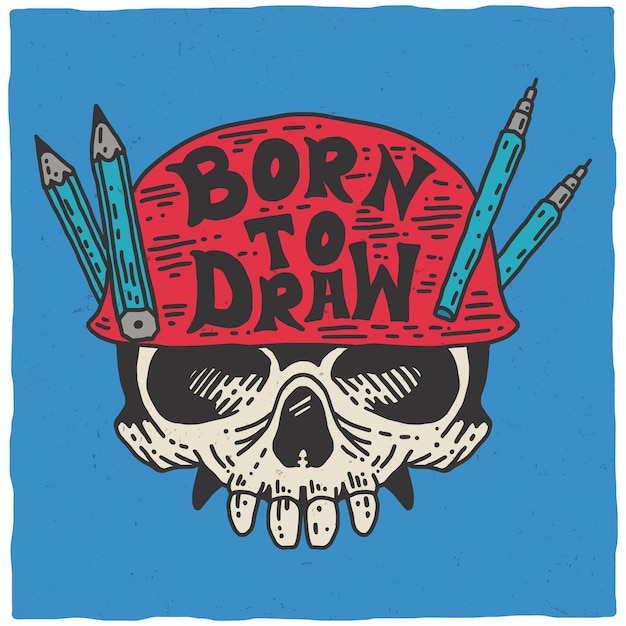 diseño gráfico vectorial para camiseta estampada