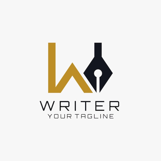 Diseño gráfico vectorial Letra W Escritor de logotipo Diseño de logotipo