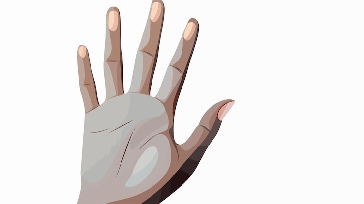 Vector diseño gráfico vectorial de la mano con el dedo