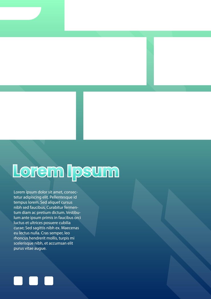 Vector diseño gráfico vectorial de una plantilla de póster de gradiente verde